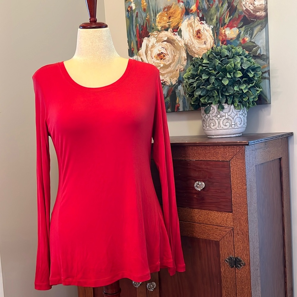 CAbi 3409 Chelsea Tee Red